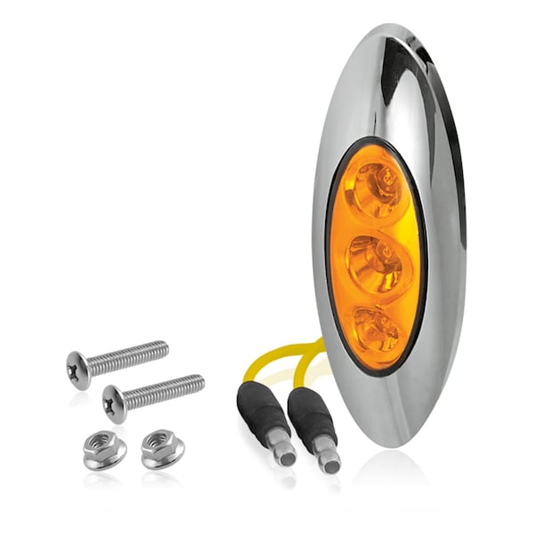 C360 LED SmOval MarkerLghtAmbr